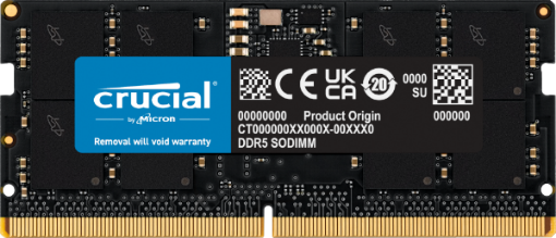 תמונה של זכרון לנייד Crucial 16GB DDR5-5600 C46 SODIMM