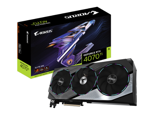 תמונה של כרטיס מסך AORUS GEFORCE RTX 4070 TI ELITE 12GB PCIE 4.0