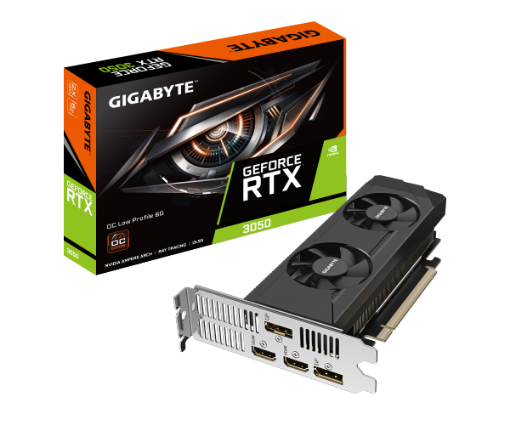 תמונה של כרטיס מסך Gigabyte GeForce RTX 3050 6GB Low Profile