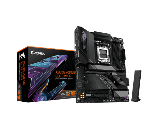 תמונה של לוח למעבדי AMD Gigabyte X870E AORUS ELITE WIFI7 ATX AM5 DDR5 BT