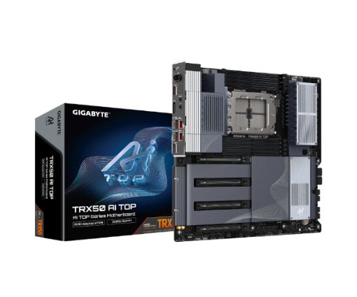 תמונה של לוח אם Gigabyte TRX50 AI TOP for AMD sTR5 7000 series usb 4.0