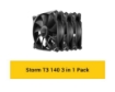 תמונה של מאווררים למארז Antec Storm T3 140mm Black 3 Fan Pack