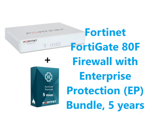 תמונה של מכשיר ורשיון Fortinet FortiGate 80F Firewall with UTP Bundle 5Y