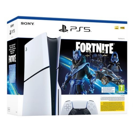 תמונה של קונסולה פלייסטיישן 5 PLAYSTATION 5 SLIM 1TB BLURAY Fortnite Colbat Star אחריות ישפאר