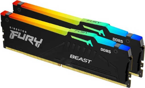 תמונה של Kingston Fury Beast RGB Expo 32GB 2X16 5600MHZ DDR5 CL36