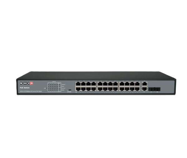 מתג Provision 24 PORT 100MB POE Switch 2XUplink 1GB 370W Total - מקט ...