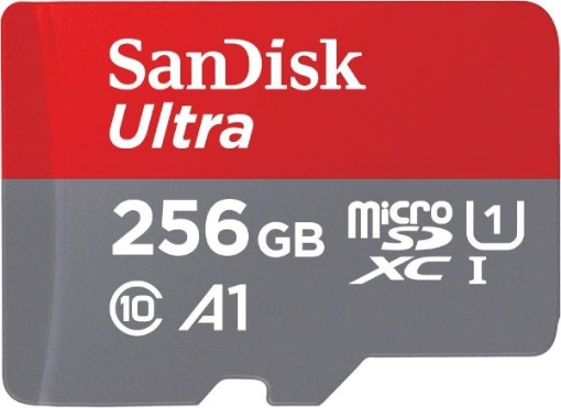 תמונה של כרטיס זכרון SanDisk 256GB Ultra microSDXC UHS-I Up to 150MB/s C10