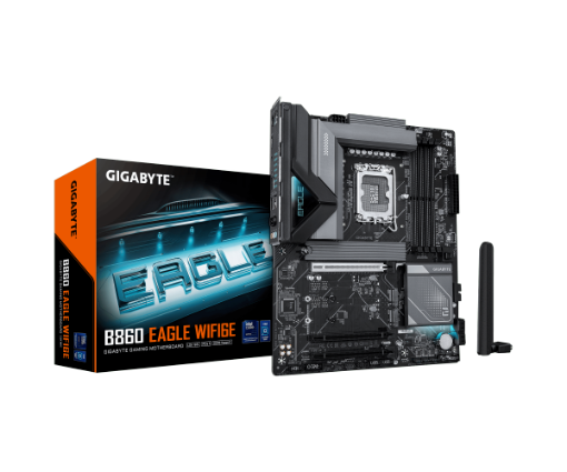 תמונה של לוח למעבד דור 15 Gigabyte B860 EAGLE WIFI6E ATX 2.5GB LAN