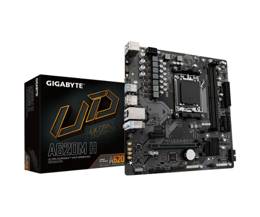 תמונה של לוח למעבדי Gigabyte A620M H DDR5 1.2 mATX DP HDMI AM5 AMD