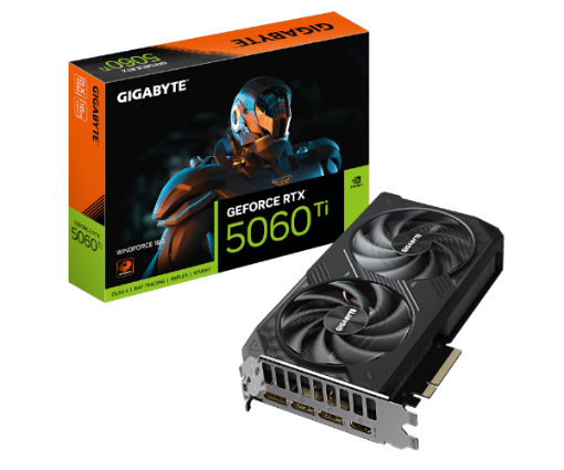 תמונה של כרטיס מסך Gigabyte RTX 5060 Ti WindForce 2 16GB