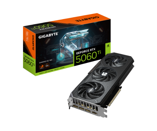 תמונה של כרטיס מסך Gigabyte RTX 5060 Ti Gaming OC 16GB