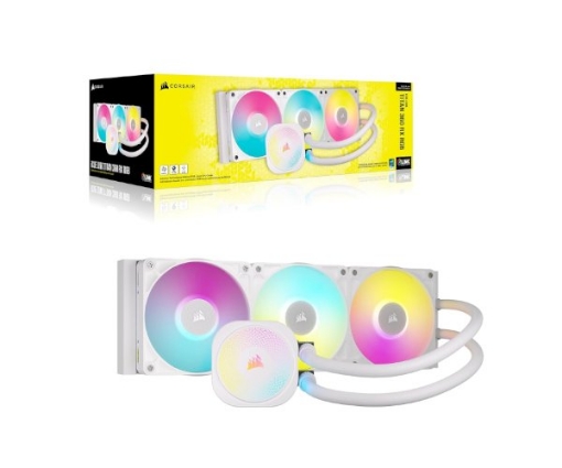 תמונה של קירור נוזלי לבן Corsair iCUE TITAX 360 RX RGB White 360mm AIO