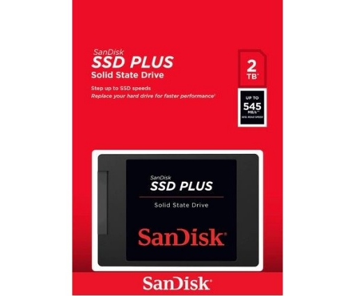 תמונה של דיסק פנימי SanDisk SSD 2TB 2.5 Sata III Up to 545 Mb/s Read