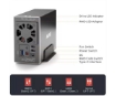 תמונה של מארז חיצוני  ל-2 דיסקים MAIVO HDD 3.5 DUAL BAY USB3.2 RAID