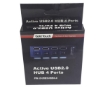תמונה של מפצל 4 PORT USB 2.0 אקטיבי כולל חיבור מתח