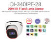 תמונה של מצלמת כיפה Provision IP 4MP DOME DI-340IPE-28 POE