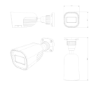 תמונה של מצלמת צינור Provision I4 IP 5Mp fixed 2.8mm lense 20m IR IP67 POE