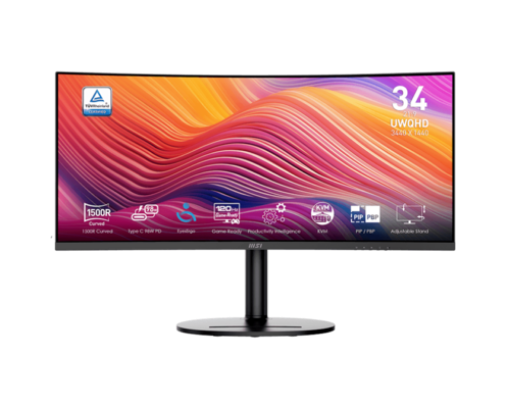 תמונה של מסך מחשב עסקי קעור "34 MSI Modern MD342CQP