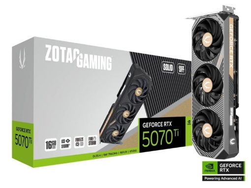 Picture of כרטיס מסך ZOTAC GAMING GeForce RTX 5070 Ti SOLID SFF