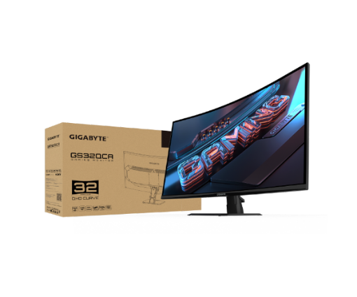 תמונה של מסך קעור Gigabyte GS32QCA SS VA 1ms 2K QHD 180Hz FreeSync Tilt