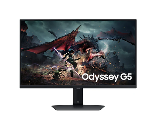 תמונה של מסך Samsung Odyssey G5 G50D QHD 27 180Hz 1Ms Gaming Monitor Pivot