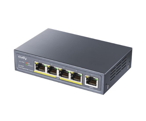 תמונה של מתג לא מנוהל Cudy GS1005P 5-Ports Gigabit Unmanaged POE Switch