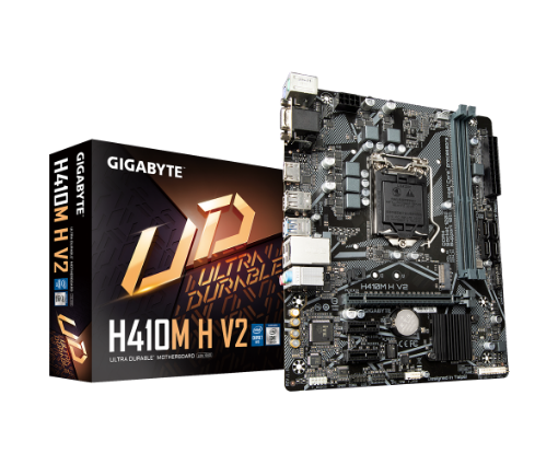 תמונה של לוח אם אינטל דור 10 Gigabyte H410M H V2 2.0 Micro-ATX LGA1200