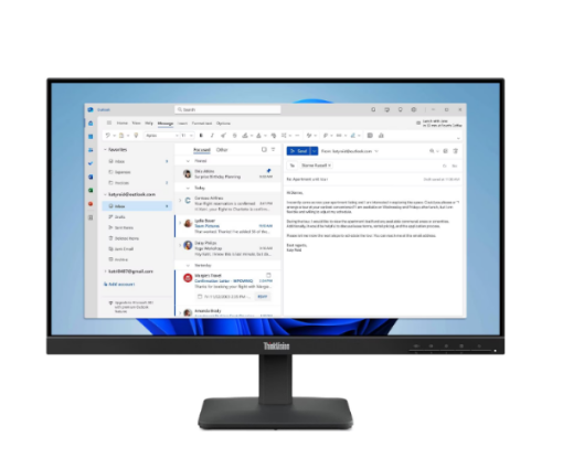 תמונה של מסך מחשב Lenovo ThinkVision S24-4e 64B5KAT1IS Full HD לנובו