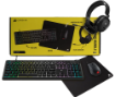 תמונה של סט גיימינג Corsair של 4 ב-1 הכולל מקלדת K55 Core RGB אוזניות HS35 V2 עכבר Harpoon Pro RGB ומשטח לעכבר MM100 Cloth