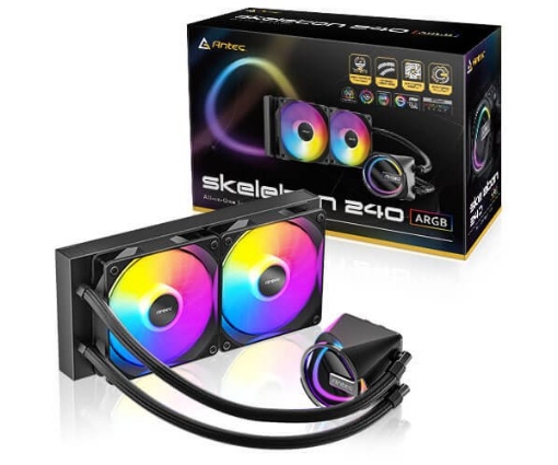 תמונה של קירור נוזלי כפול Antec SKELETON 240 ARGB Black INTEL/AMD