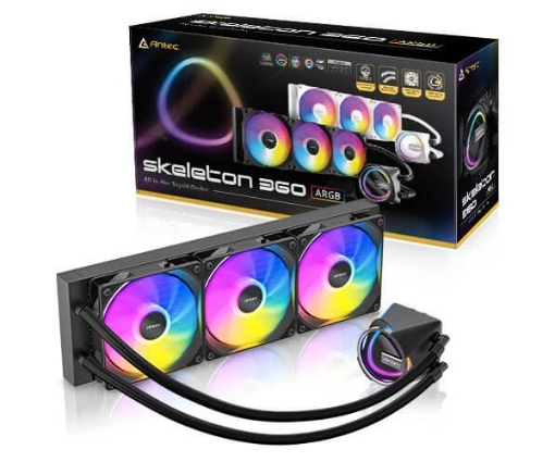 תמונה של קירור נוזלי משולש Antec SKELETON 360 ARGB Black INTEL/AMD