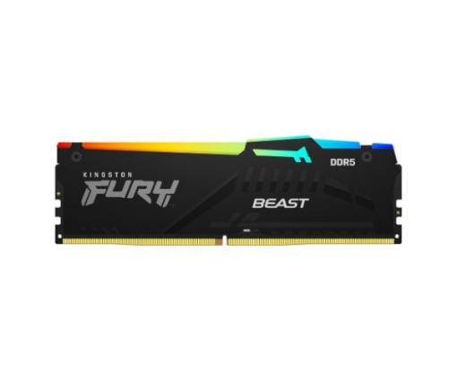 תמונה של זכרון לנייח Kingston Fury Beast RGB 16GB 5600MHZ DDR5 C40 XMP