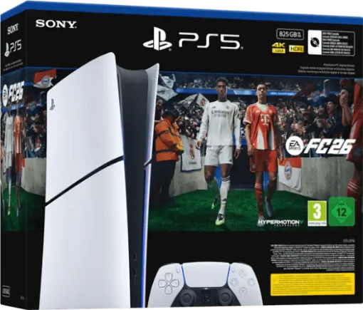 תמונה של קונסולה פלייסטיישן 5 Playstation 5 Slim 1TB Digital+ קוד הורדה FC 26