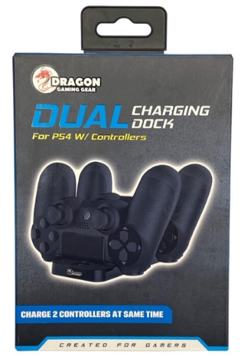 תמונה של עמדת טעינה כפולה לשלטי PS4 מבית dragon
