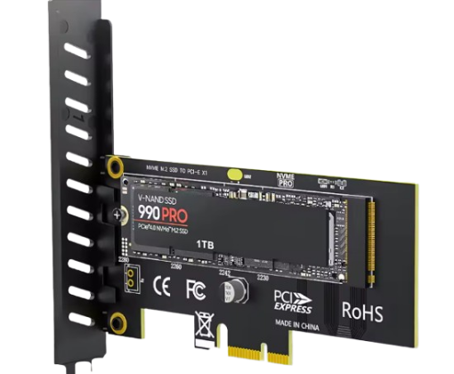 תמונה של כרטיס הרחבה PCIe x1 to M.2 Adapter Support 2280 M.2