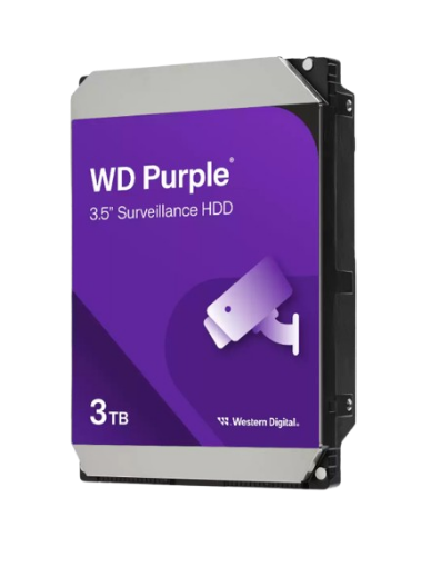 תמונה של דיסק קשיח פנימי לנייח WD 3TB Purple 5400rpm 128MB 3.5