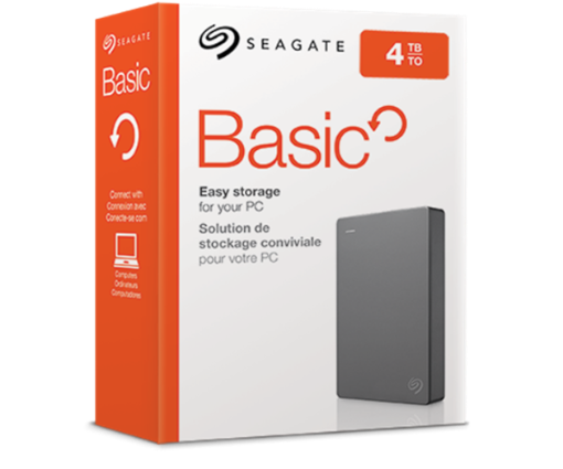 תמונה של דיסק חיצוני SEAGATE Basic Portable Drive 4TB 2.5 usb 3.0