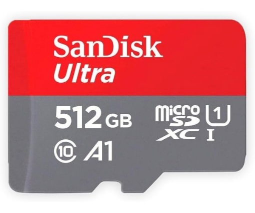 תמונה של כרטיס זכרון SanDisk 512GB Ultra microSDXC UHS-I Up to 150MB/s C10