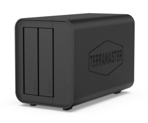 תמונה של שרת אחסון Terramaster F2-212 2-BAY NAS 1619B 1GB 1GbE