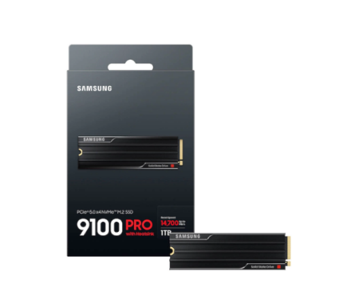 תמונה של דיסק פנימי Samsung 9100 PRO W Heatsink 4TB Gen5 M.2 NVME 2.0