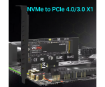 תמונה של כרטיס הרחבה PCIe x4 to M.2 Adapter Support 2280 M.2