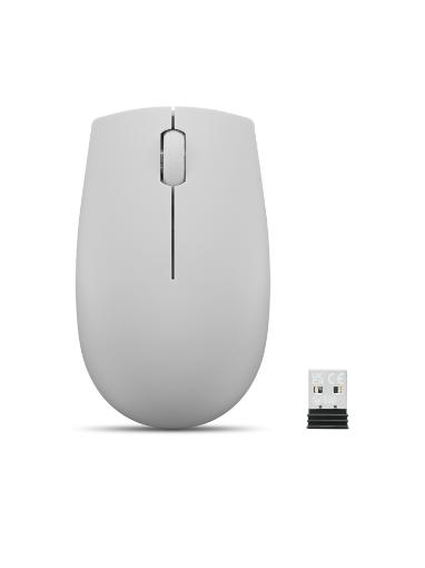 תמונה של עכבר Lenovo 300 Wireless Compact Mouse Arctic Grey 1Y