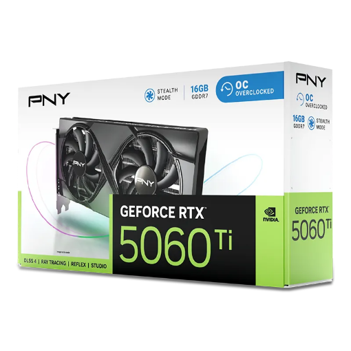 תמונה של PNY GeForce RTX™ 5060Ti 16GB Overclocked Dual Fan