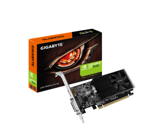 תמונה של כרטיס מסך Gigabyte GT 1030 2GB DDR4 DVI HDMI Low Profile
