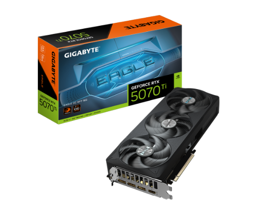תמונה של כרטיס מסך GIGABYTE GeForce RTX 5070 Ti EAGLE OC SFF 16G