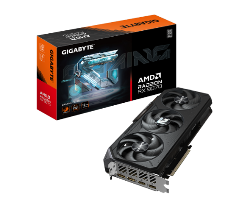 תמונה של כרטיס מסך Gigabyte RADEON RX9070 GAMING OC 16GB PCIE 5.0