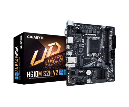 תמונה של לוח למעבדי אינטל Gigabyte H610M S2H V2 Micro-ATX DDR5