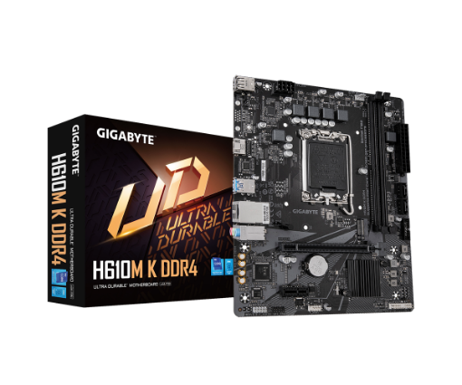 תמונה של לוח אם GIGABYTE H610M K DDR4 M-ATX LGA1700 M.2 1GBE LAN