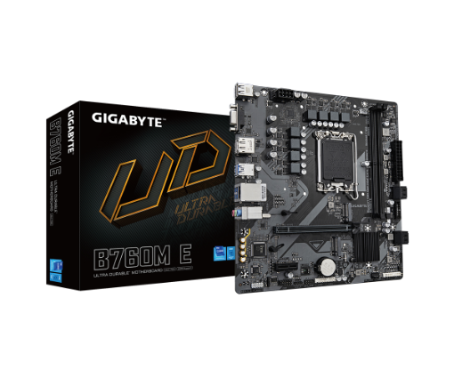תמונה של לוח אם אינטל GIGABYTE B760M E DDR5 DP HDMI VGA 1GbE lan LGA1700