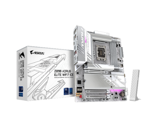 תמונה של לוח לאינטל דור 15 Gigabyte Z890 AORUS ELITE WIFI7 ICE ATX LGA1851